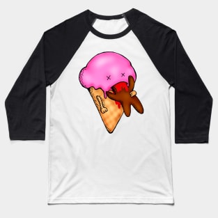 I Scream Cone Baseball T-Shirt